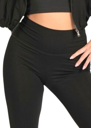 jazzbroek dans zwart in viscose close-up