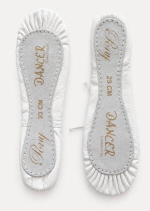 balletschoenen-leer-wit-pony-bovenaanzicht