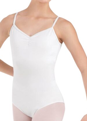 wit balletpakje smalle bandjes katoen odette voorkant