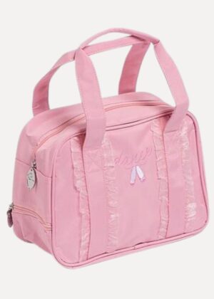 Ballettas roze nylon ruches - Geborduurde applicatie dans - Kinderen - voorlant