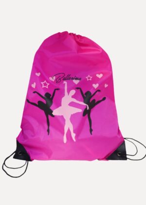 Tasje voor ballet | Ballerina print | Magenta