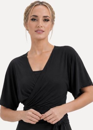 kimono-vestjes-dames-zwart-vooraanzicht