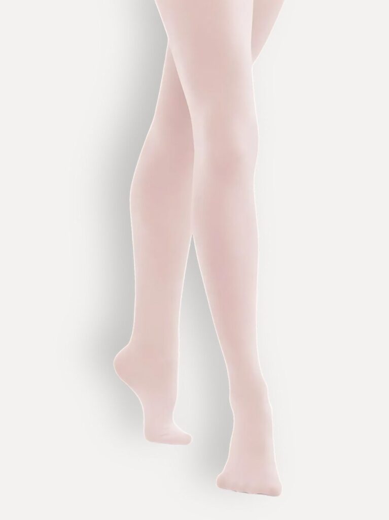 Balletpanty roze 40 D | met voet | Full foot dance tights