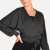 overslag vest zwart