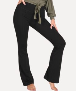 flared pants zwart