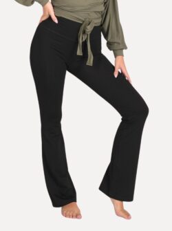 flared pants zwart