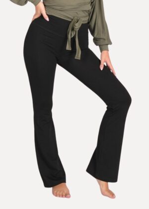 flared pants zwart