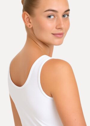 balletjurk wit achterkant close-up