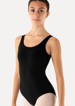 balletpakje dames zwart brede band rondo