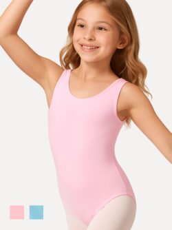 balletpakje roze meisje zonder rokje rondo voorkant