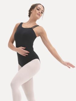 balletpakje zwart Sillhouette zijkant dames