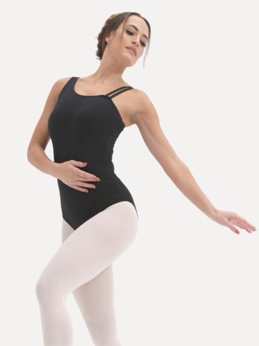 balletpakje zwart Sillhouette zijkant dames