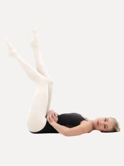 balletpanty met voet wit 70D