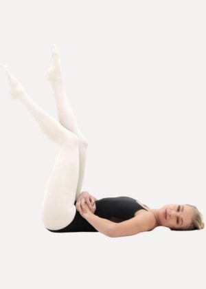 balletpanty met voet wit 70D