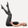 balletpanty met voet zwart 70D