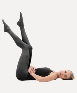 balletpanty met voet zwart 70D