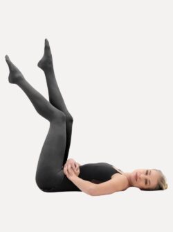 balletpanty met voet zwart 70D