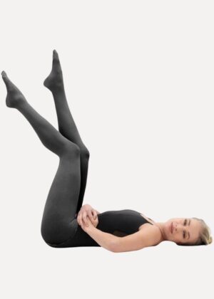 balletpanty met voet zwart 70D