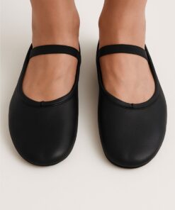 balletschoenen leer zwart elite bovenkant