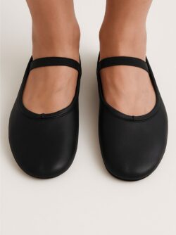 balletschoenen leer zwart elite bovenkant