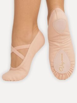 balletschoenen splitzool roze veganova voorzijde