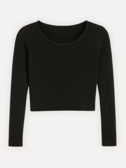 ballettruitje zwart elysium viscose flatlay voorkant