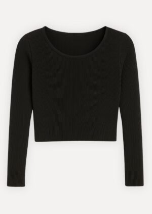 ballettruitje zwart elysium viscose flatlay voorkant