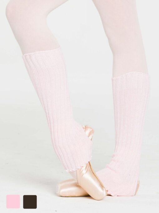beenwarmers ballet roze 40 cm roze zwart