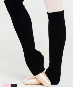 beenwarmers ballet roze 60 cm roze zwart