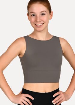 crop top taupe model