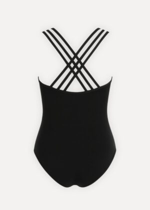 expression balletpak dames zwart ghost mannequin achterkant