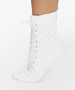 jazzboots splitzool leer wit zijkant