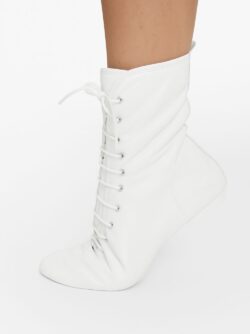 jazzboots splitzool leer wit zijkant