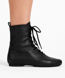 Jazzboots splitzool leer zwart