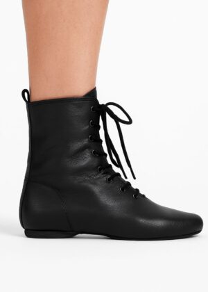 Jazzboots splitzool leer zwart