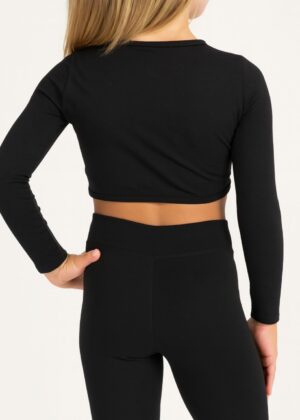 jazzbroek kind zwart achterkant