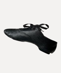 lage zwarte jazzschoenen oxford zijkant