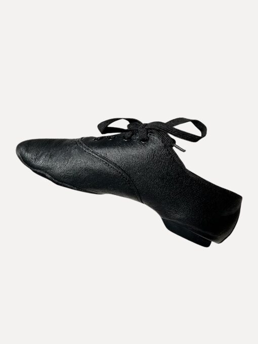 lage zwarte jazzschoenen oxford zijkant