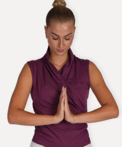 yogatop-overslag-mouwloos-bordeaux-1