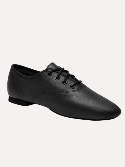 jazzschoenen laag oxford zwart zijaanzicht