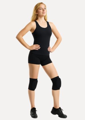 kniebeschermers voor dans in zwart