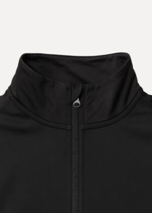 teamjasje teamjacket in zwart close-up rits