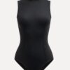 balletpak voor dames met turtleneck in zwart mystique
