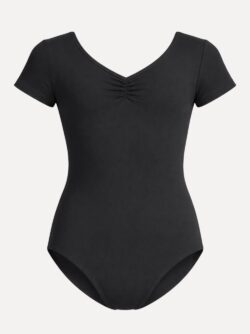 balletpakje met korte mouw in zwart etude voorzijde