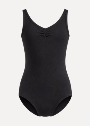 classic balletpakje in zwart voor kinderen voorzijde