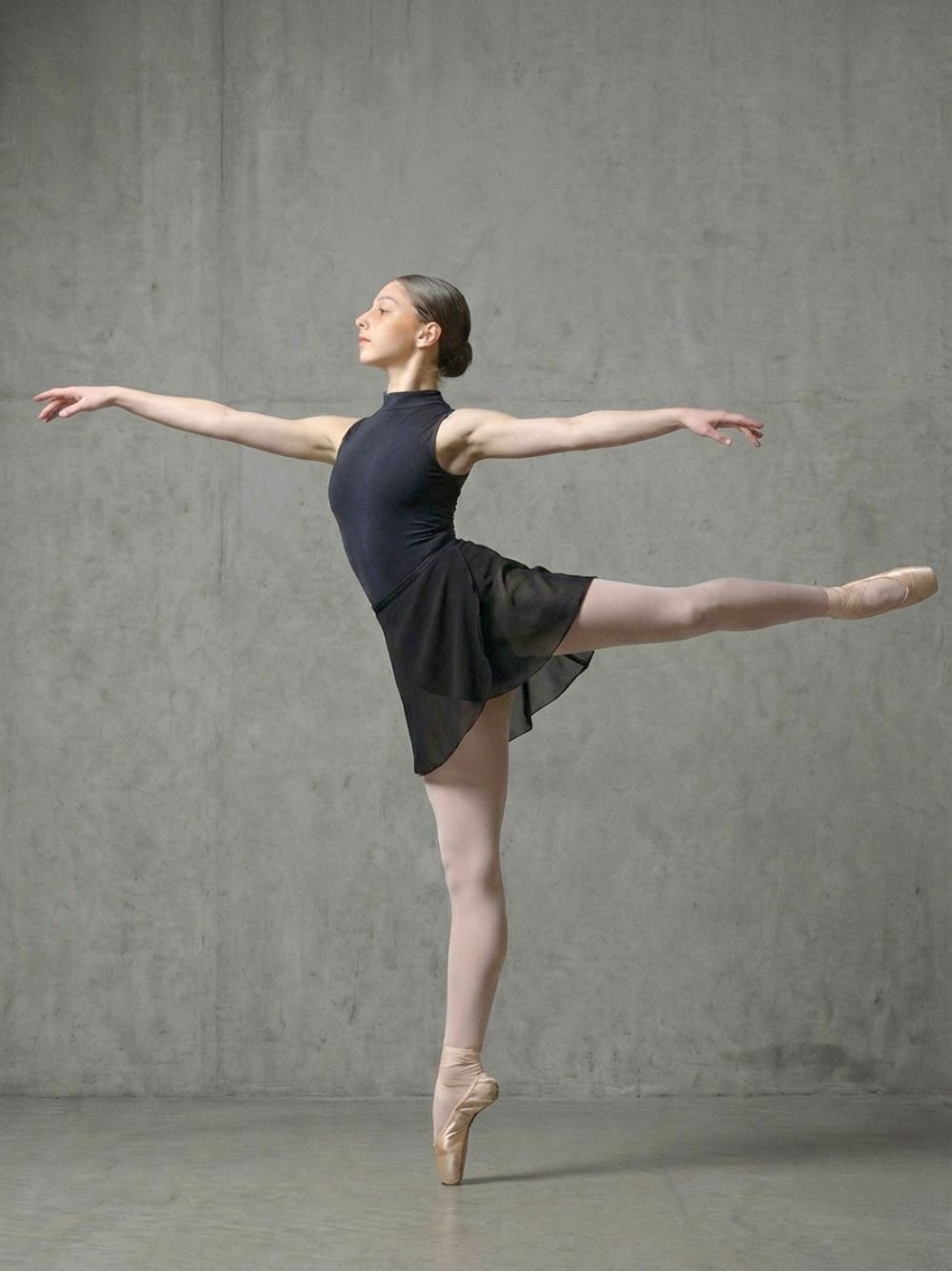 dancer dancewear balletrokje in zwart - symfonia- sfeerfoto