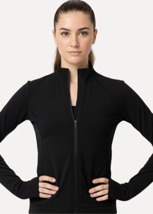 teamjasje zwart dans model ingezoomd