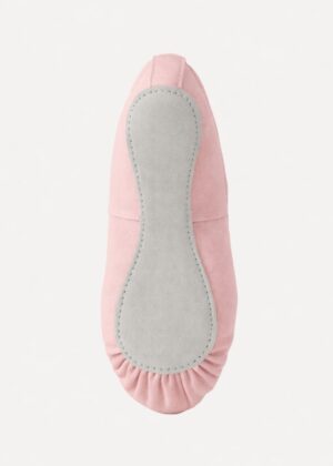 balletschoenen kind roze canvas eleve onderkant