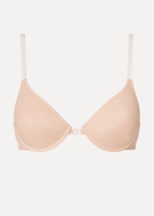 Dans- en ballet BH Huidskleur | Beugel en doorzichtige bandjes