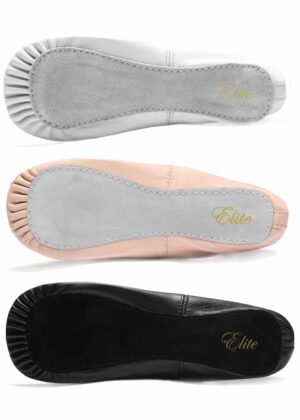 Leren balletschoenen met hele zool | Dancer Dancewear